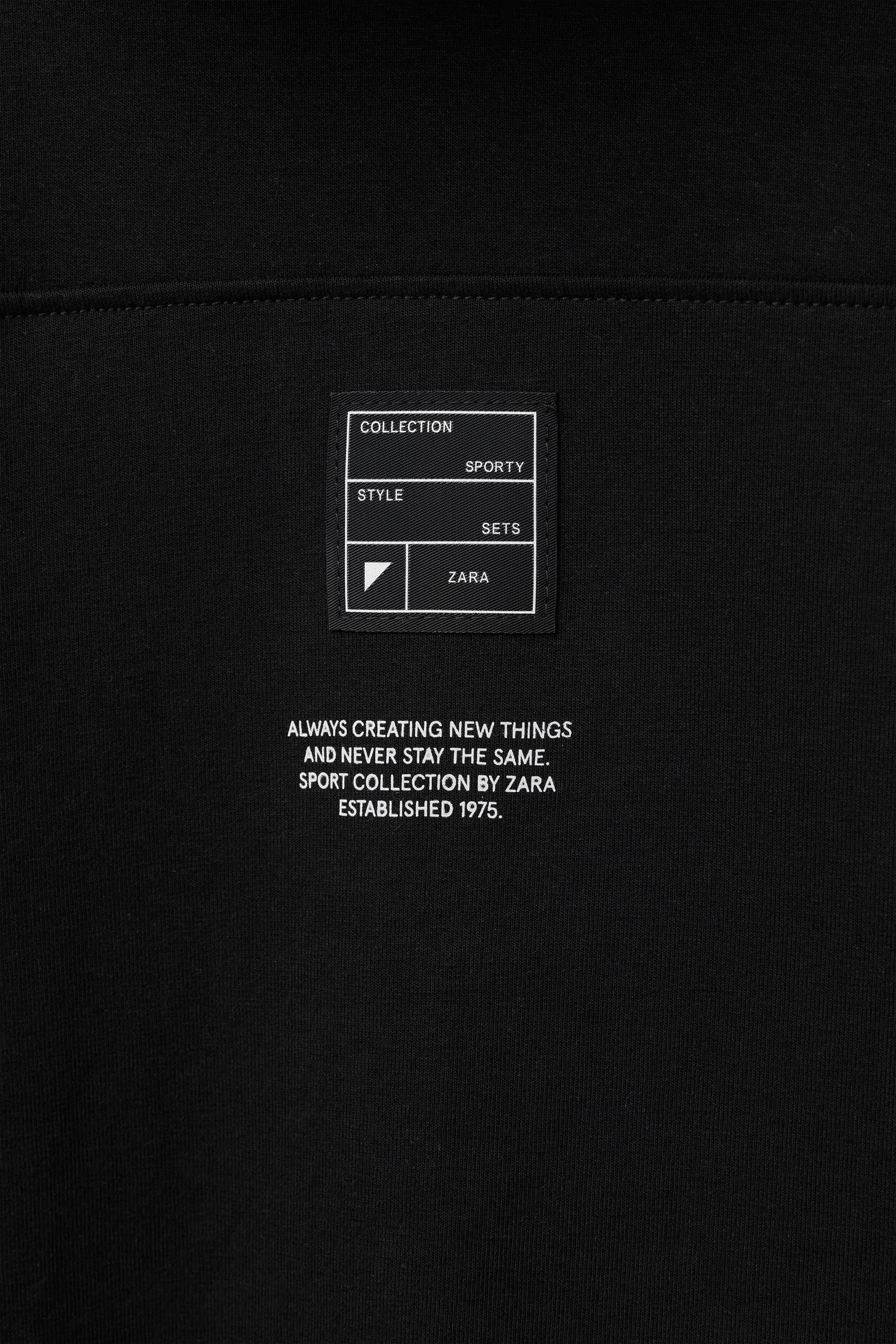 SPORTY INTERLOCK ZIPPER SWEATSHIRT